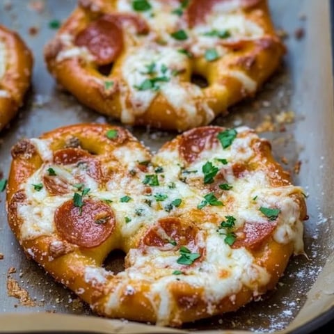 Knoblauchbutter Pizza Brezeln