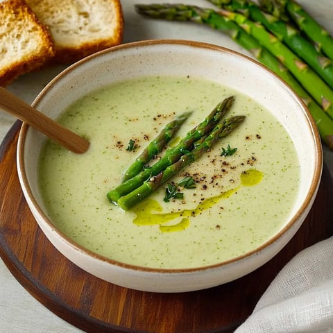 Spargelsuppe cremig und frisch