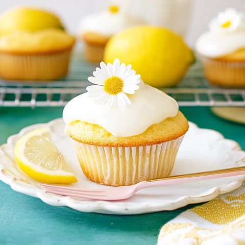 Fluffige vegane Zitronenmuffins: einfach köstlich