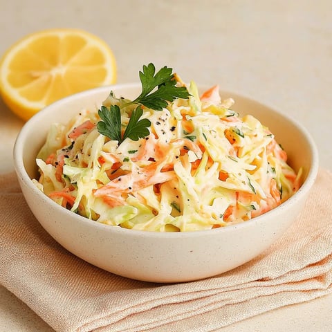 Knackiger Coleslaw – Cremig und Frisch als Beilage