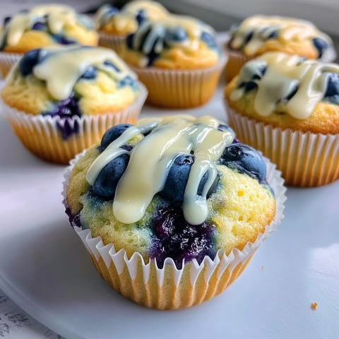 Blaubeer Zitronen Cupcakes