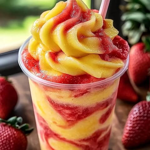 Erdbeer Ananas Smoothie Swirls