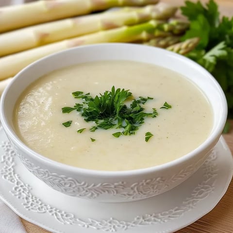 Samtige Spargelcremesuppe