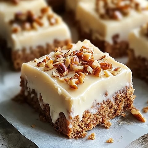 Leckere Karottenriegel mit Frischkäse-Topping