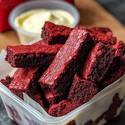 Samtige Brownie-Sticks mit Käsekuchen-Dip