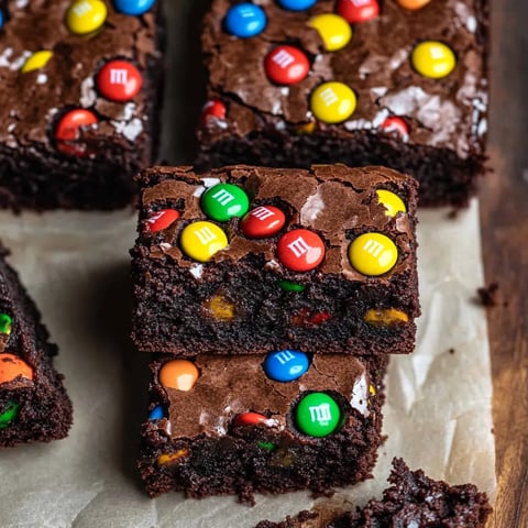 Saftige M&M Brownies