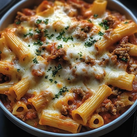 Cremige Käse Gebackene Ziti