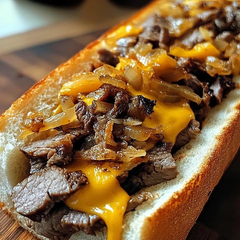 Aromatisches Knoblauch Cheesesteak Brot