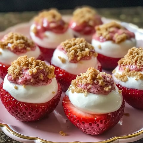 Gefüllte Käse-Erdbeeren