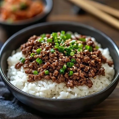 Koreanische Hackfleisch Bowl