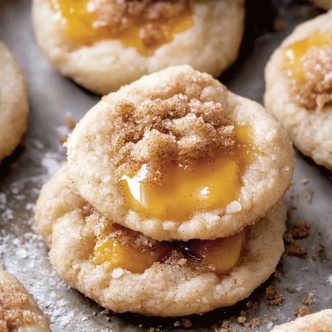 Pfirsich Krümel Kekse