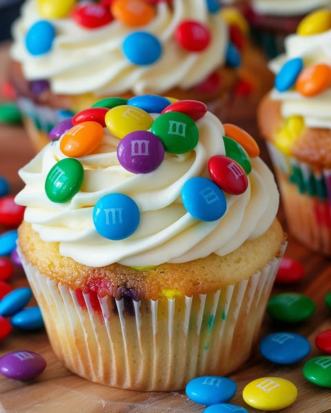 M&M Schoko-Cupcakes