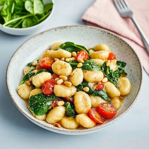 Cremige Spinat Gnocchi