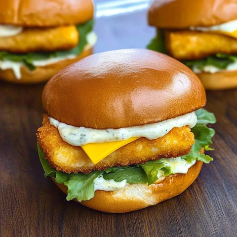 Knuspriger Fisch Burger