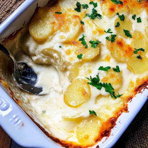 Kartoffelgratin in Sahnesauce