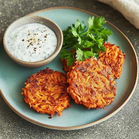 Knusprige Süßkartoffelpuffer