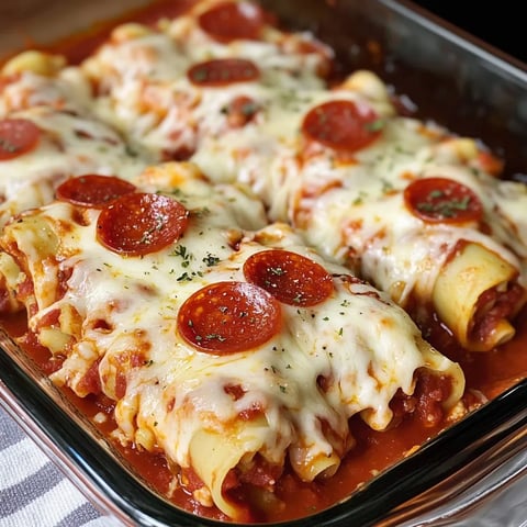 Lasagne Rolls Pizza Style