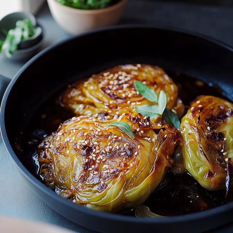 Sesamgeschmorter Kohl