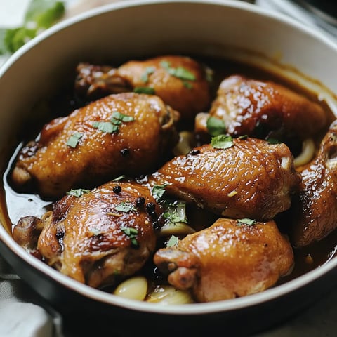 Philippinisches Huhn in Sojasauce