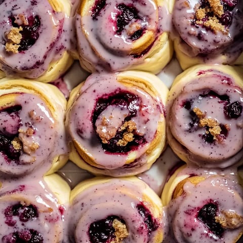 Saftige Brombeer-Himbeer-Schnecken