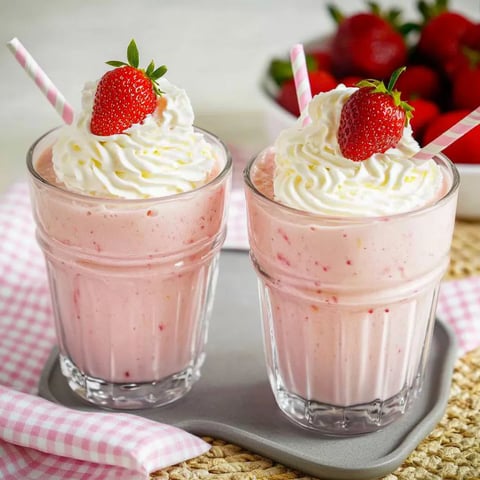 Cremiger Erdbeer-Bananen-Shake