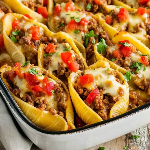Gefüllte Taco-Muscheln