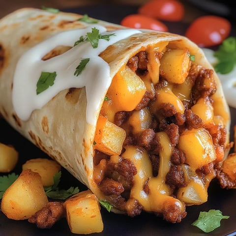 Kartoffelburritos mit Käse
