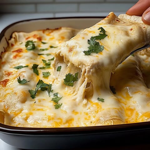 Weisse Huhn-Enchiladas
