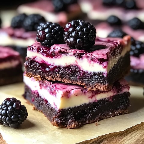 Brombeer Käse Brownies