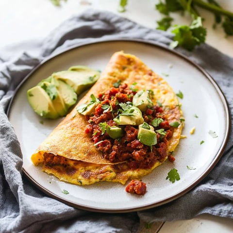 Keto Omelette mit Chorizo