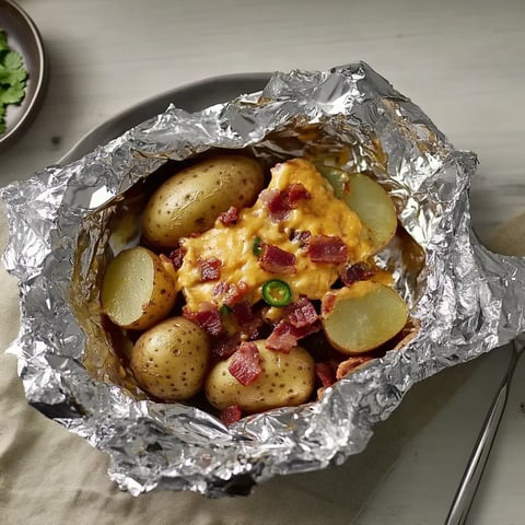 Bacon Käse Kartoffeln in Folie