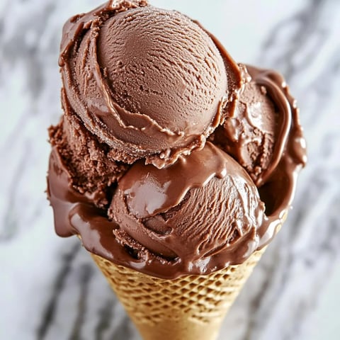 Hausgemachtes cremiges Schoko-Eis