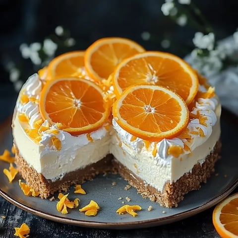 Frischer Orangen-Käsekuchen
