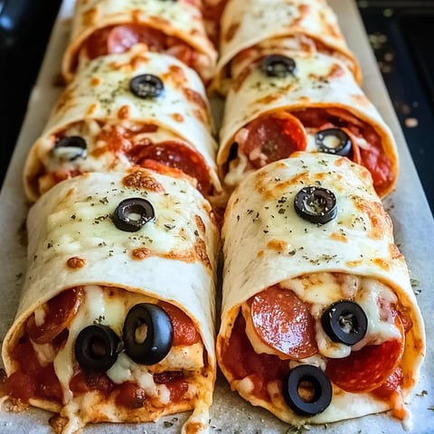 Knusprige Pizza-Wraps