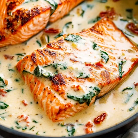 Knusprig Cremiger Lachs