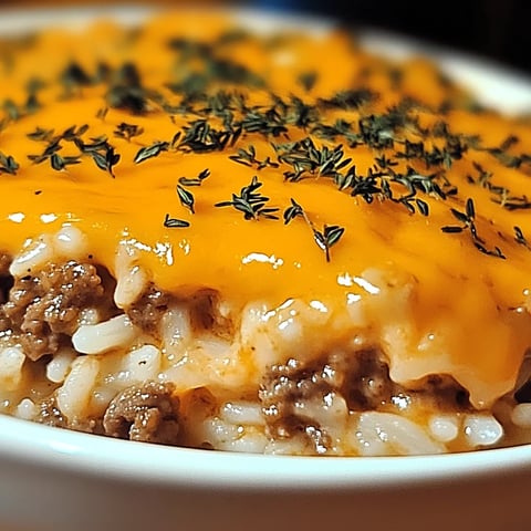 Knuspriger Käse-Reis-Auflauf