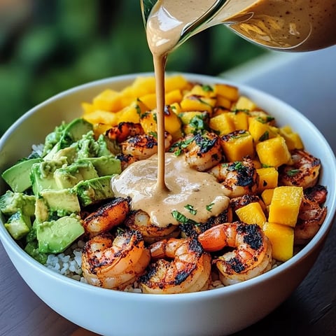 Garnelen und Avocado Bowls mit Mango Salsa & Limetten-Chili-Sauce