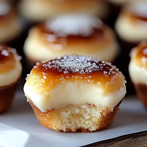 Vanille Brûlée Käsekuchen Cupcakes