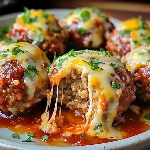 Gefüllte Fleischbällchen mit Käse