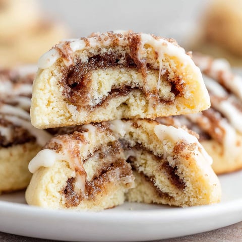 Ein Teller mit Zimt Schnecken Keksen.