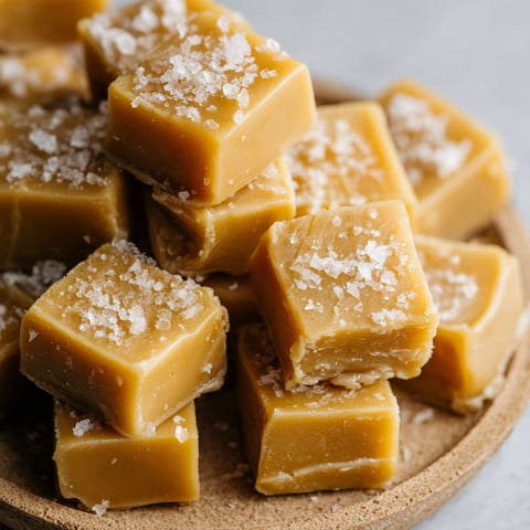 Ein Teller mit hausgemachten Karamellbonbons.