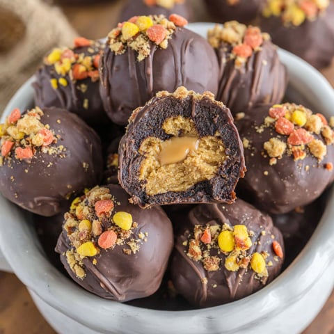 A bowl of Reese's Truffles.