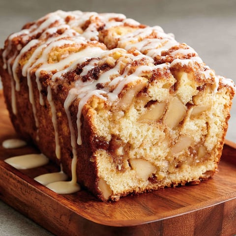 A slice of apple fritter bread.